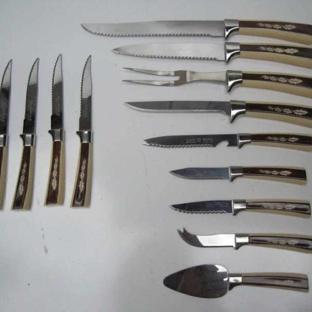 REGENT SHEFFIELD Stainless Maple Leaf Knives 13